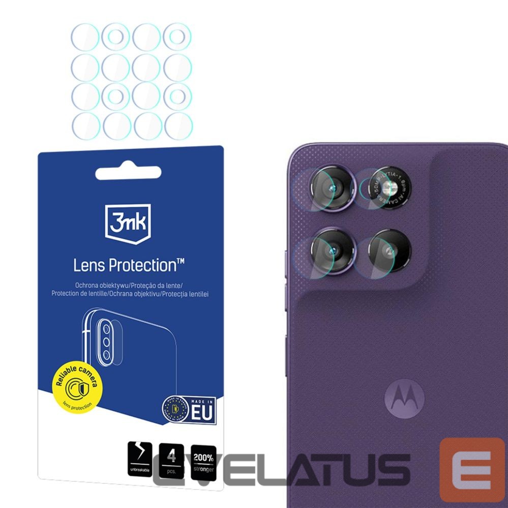 Kitos prekės 3MK 3mk Lens Protection Hybrid Glass for Camera Lens on Motorola Moto G67/ Motorola Moto G77