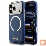 Kitos prekės Guess  Guess IML Script Metal MagSafe Case for iPhone 17 Pro - Blue 
