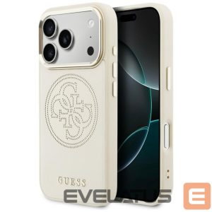 Kitos prekės Guess  Guess Perforated 4G MagSafe Case for iPhone 17 Pro Max - Beige 