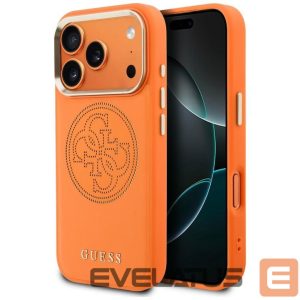 Kitos prekės Guess  Guess Perforated 4G MagSafe case for iPhone 17 Pro - orange 
