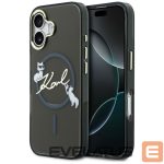 Kitos prekės Karl Lagerfeld  Karl Lagerfeld IML Choupettes Karl Script Logo MagSafe iPhone 17 Case - Black 
