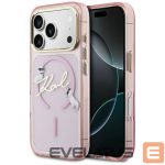 Kitos prekės Karl Lagerfeld  Karl Lagerfeld IML Choupettes Karl Script Logo MagSafe Case for iPhone 17 Pro - Pink 