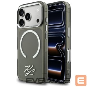 Kitos prekės Karl Lagerfeld  Karl Lagerfeld IML KL Script Logo MagSafe Case for iPhone 17 Pro Max - Black 
