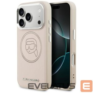 Kitos prekės Karl Lagerfeld  Karl Lagerfeld K Head Point Logo MagSafe Case for iPhone 17 Pro - Pink 