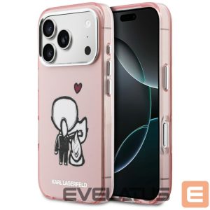 Kitos prekės Karl Lagerfeld  Karl Lagerfeld Karl & Choupette Back MagSafe Case for iPhone 17 Pro - Pink 