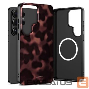 Kitos prekės Tech-Protect  Tech-Protect Lamano MagSafe Case for Samsung Galaxy S26 Ultra - Brown and Black 
