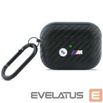 Kitos prekės BMW  BMW Carbon Metal Logo Case for AirPods Pro 3 - Black 