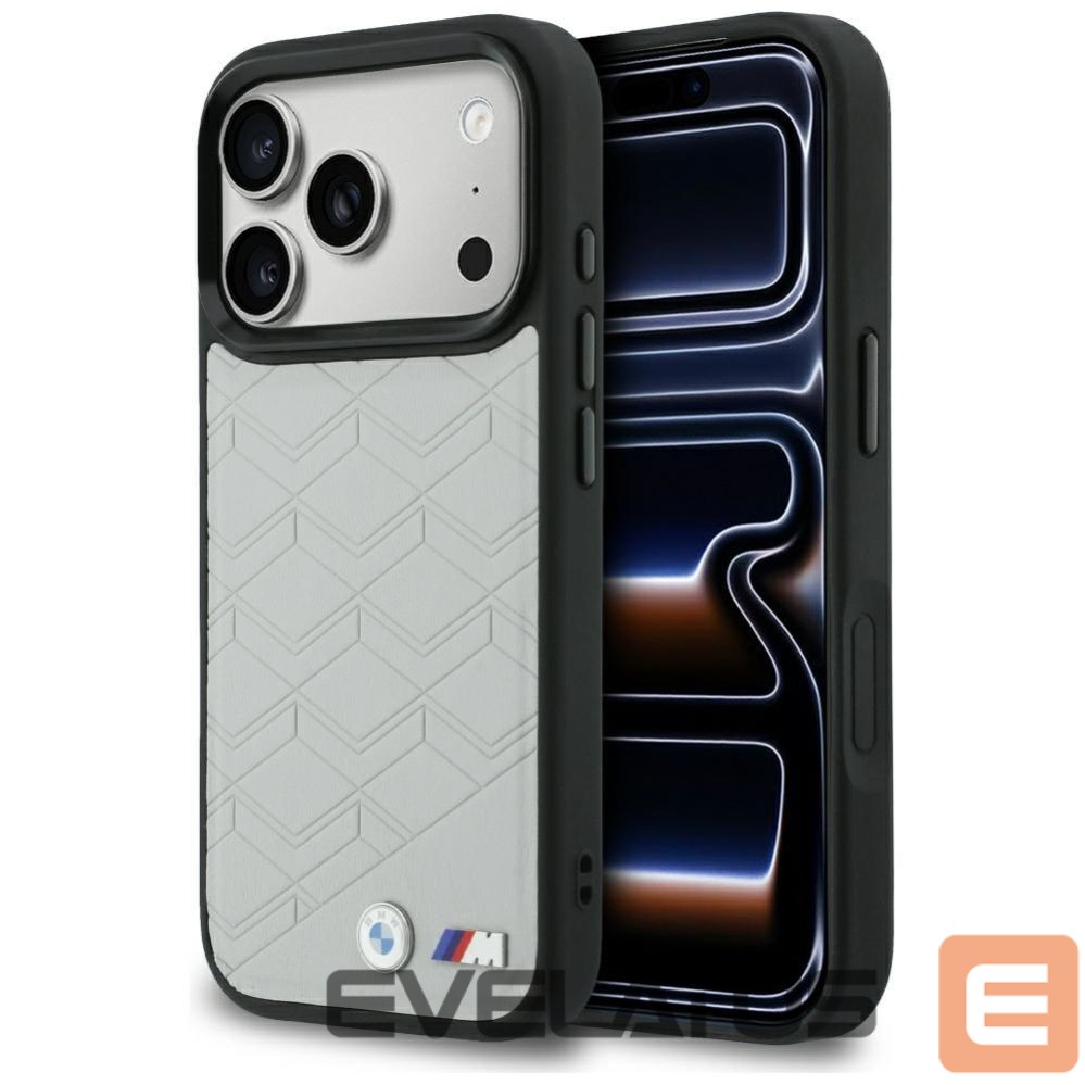 Kitos prekės BMW BMW M Shape Logo MagSafe Case for iPhone 17 Pro Gray