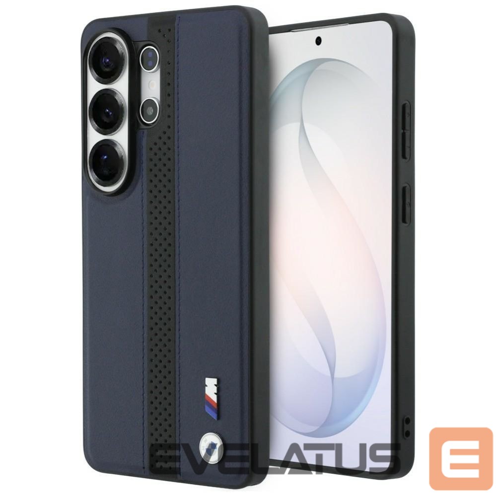 Kitos prekės BMW BMW Perforated Stripe Logo MagSafe Case for Samsung Galaxy S26 Ultra - Navy Blue