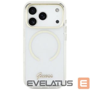 Kitos prekės Guess  Guess IML Script Metal MagSafe Case for iPhone Air - Clear 