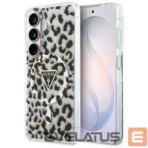 Kitos prekės Guess  Guess IML Leopard Print Triangle MagSafe Case for Samsung Galaxy S26 - Black 