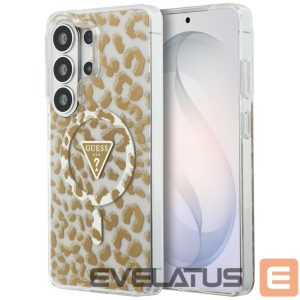 Kitos prekės Guess  Guess IML Leopard Print Triangle MagSafe Case for Samsung Galaxy S26 Ultra - Brown 
