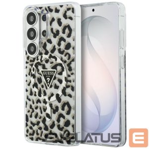 Kitos prekės Guess  Guess IML Leopard Print Triangle MagSafe Case for Samsung Galaxy S26 Ultra - Black 