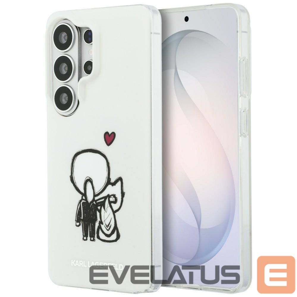 Kitos prekės Karl Lagerfeld Karl Lagerfeld IML Karl&Choupette MagSafe Case for Samsung Galaxy S26 Ultra - Transparent