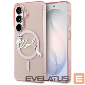 Kitos prekės Karl Lagerfeld  Karl Lagerfeld IML KC Script MagSafe Case for Samsung Galaxy S26 - Pink 