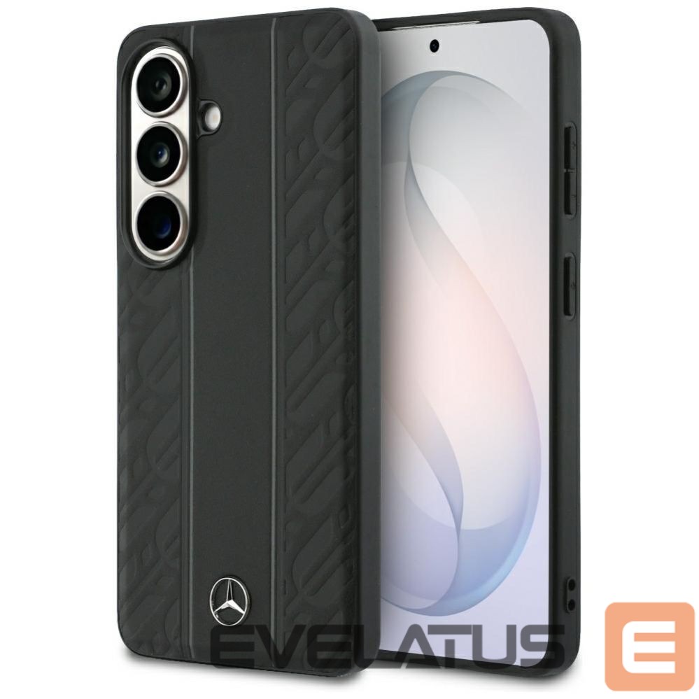 Kitos prekės Mercedes-Benz Mercedes Laurel Leaves Vertical Stripes MagSafe Case for Samsung Galaxy S26 - Black
