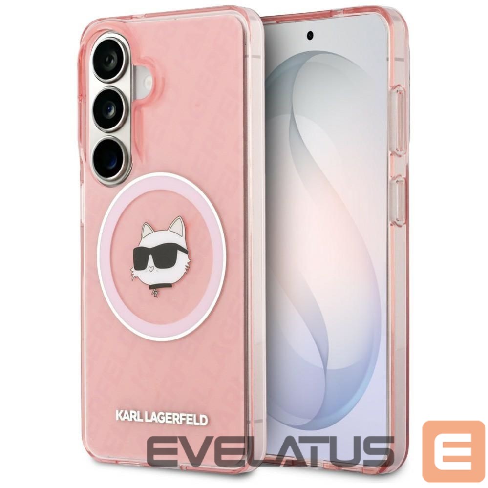 Kitos prekės Karl Lagerfeld Karl Lagerfeld IML Repeated Choupette MagSafe Case for Samsung Galaxy S26 - Pink