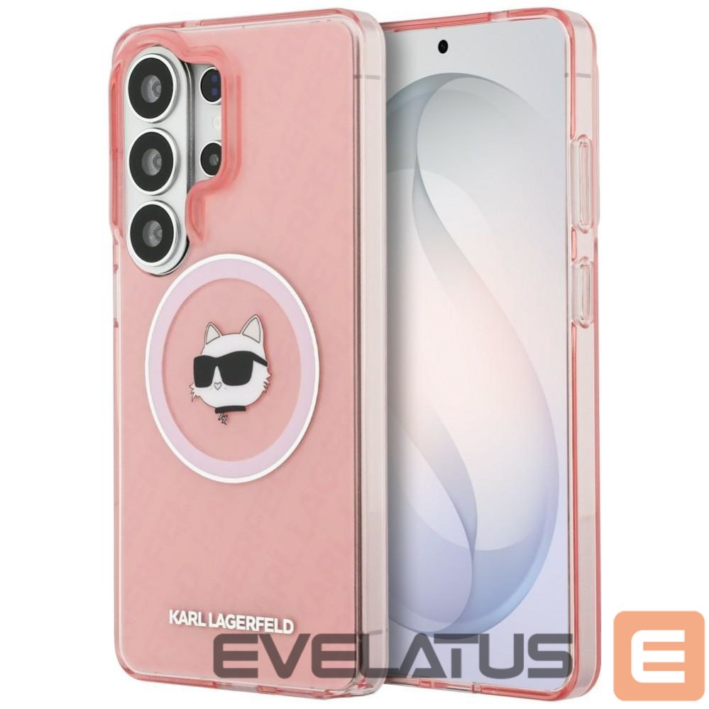 Kitos prekės Karl Lagerfeld Karl Lagerfeld IML Repeated Choupette MagSafe Case for Samsung Galaxy S26 Ultra - Pink