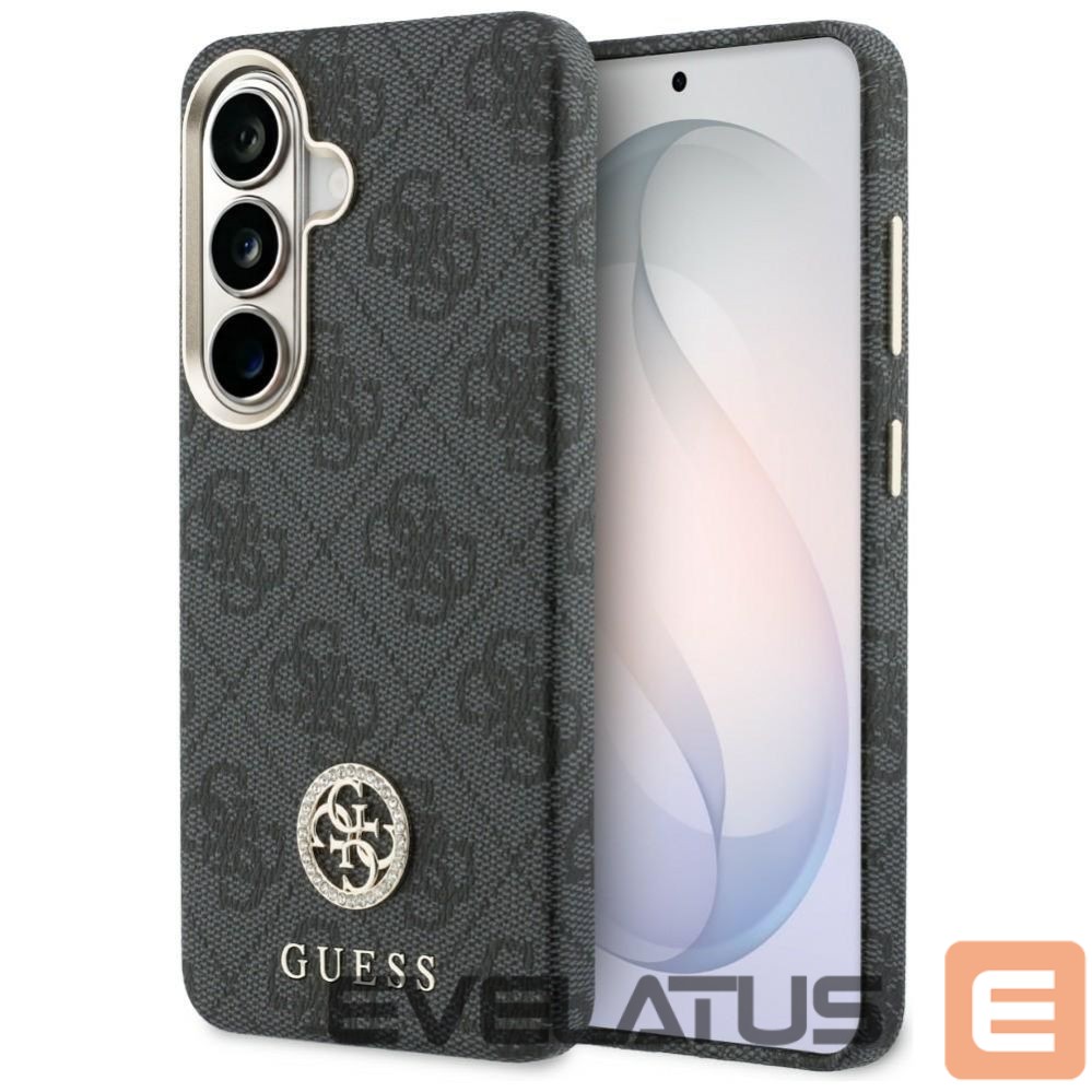 Kitos prekės Guess Guess 4G Rhinestone Round Logo MagSafe Case for Samsung Galaxy S26 - Black