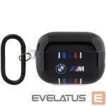 Nugarėlės dėklai BMW  BMW BMAP222SWTK AirPods Pro 2 gen cover black/black Multiple Colored Lines 