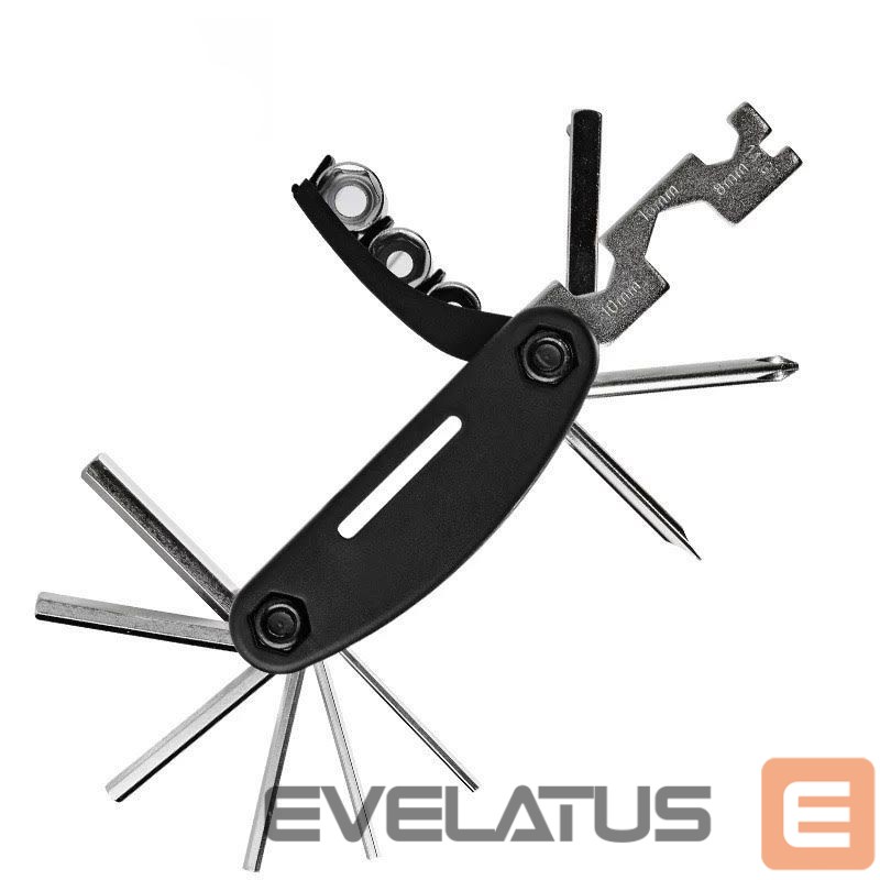 Dviračio priedas Rockbros Rockbros GJ1601 16-in-1 multi-tool for bicycle repair - black