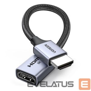 Kabelis Ugreen  Ugreen HD165 HDMI (Male) / HDMI (Female) 8K Cable 0.15m - Gray 