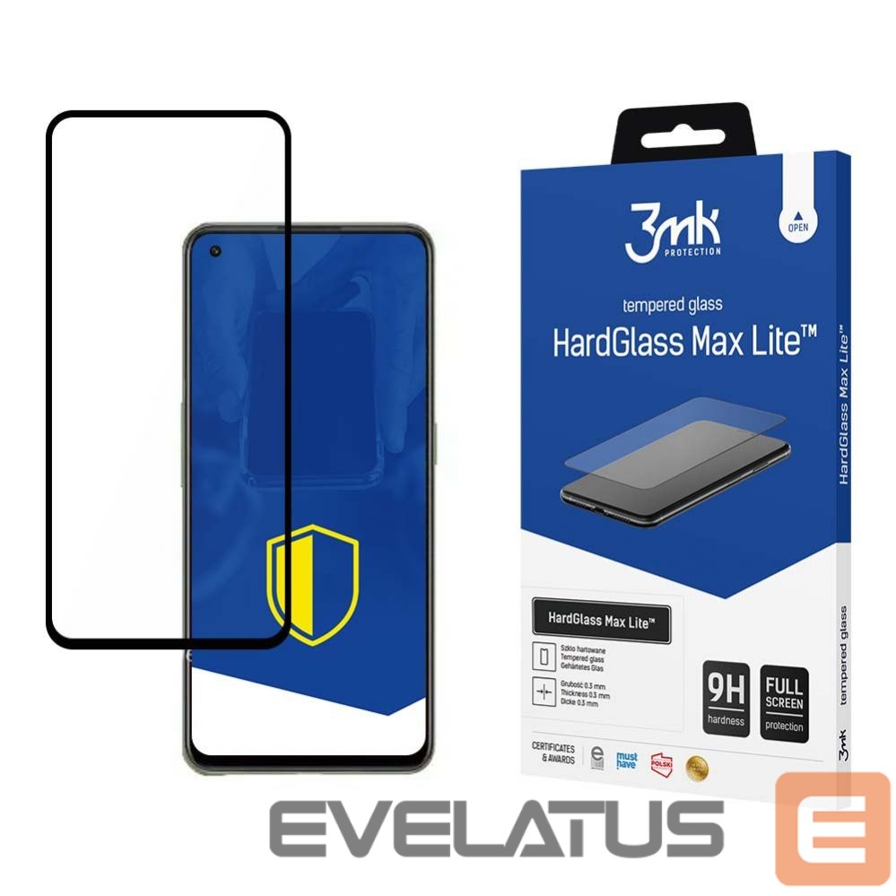 Kitas telefono priedas 3MK 9H 3mk HardGlass Max Lite glass on OnePlus Nord CE 5G / Nord 2 5G