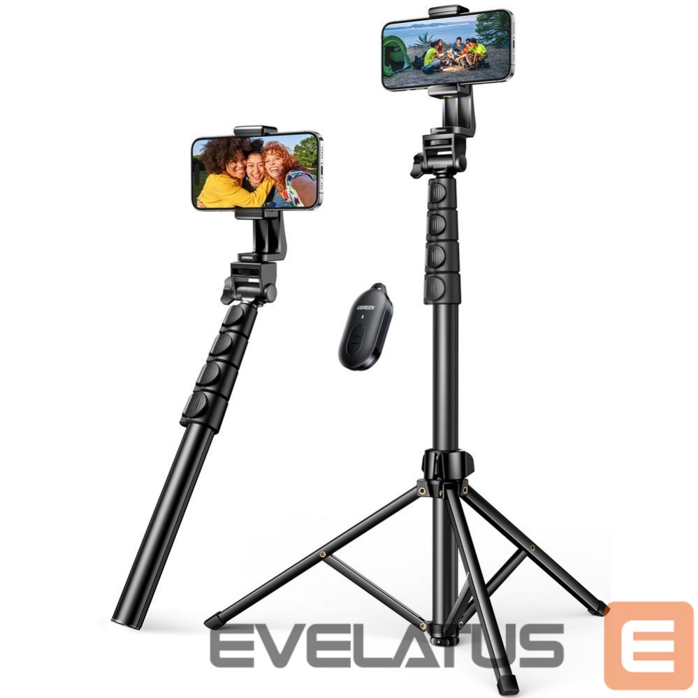 Fotoaparato priedas Ugreen Ugreen LP680 selfie stick with stand and Bluetooth remote control 1.8m - black