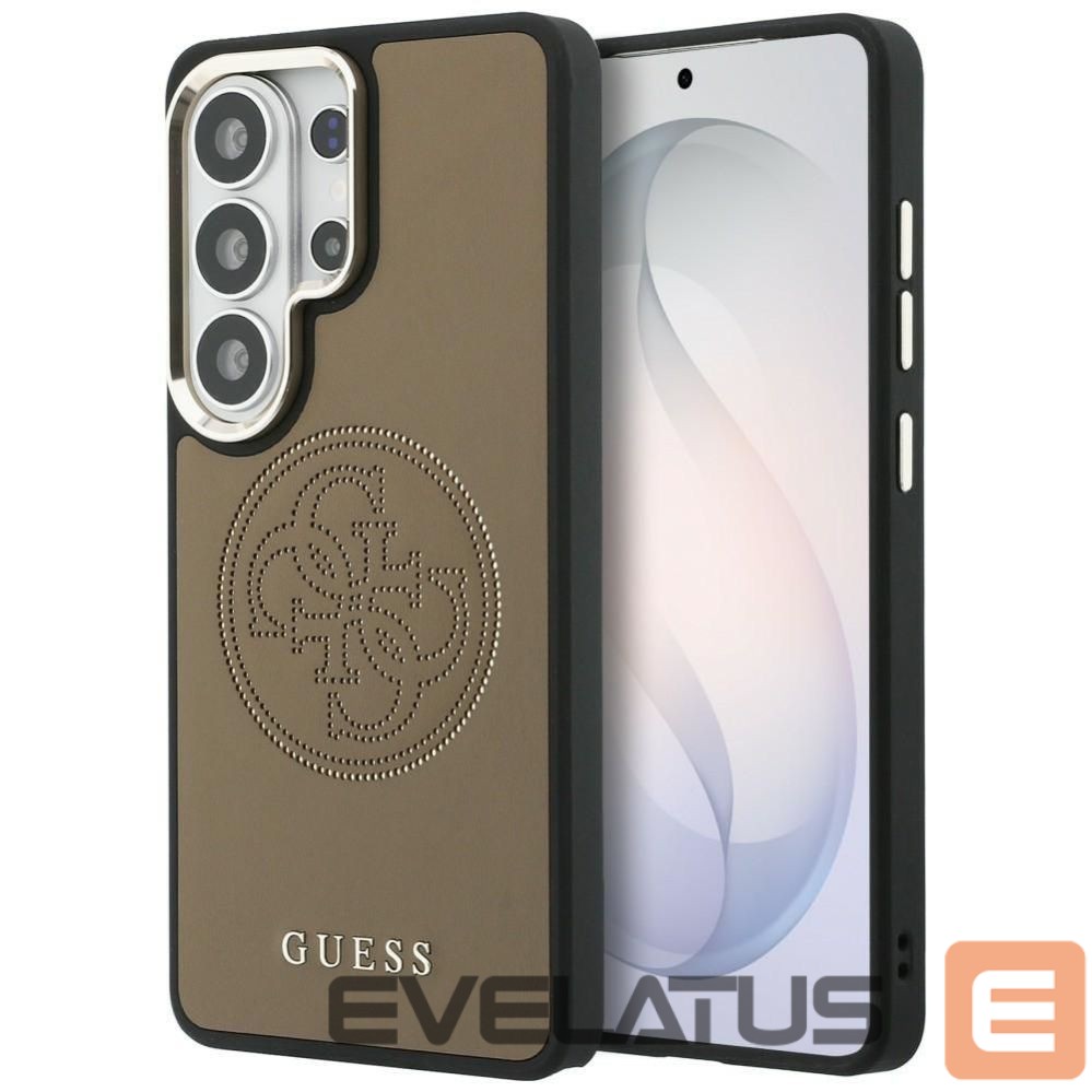 Apsauginiai stiklai Guess - GUESS case for SAMSUNG S26 Ultra GUHMS26L5PG4SRGW (Perforated Logo MagSafe) brown