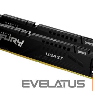 DDR4 atmintis Kingston  KF560C30BBEK2-32 32GB 6000MT/s DDR5 CL30 DIMM (Kit of 2) FURY Beast Black EXPO 