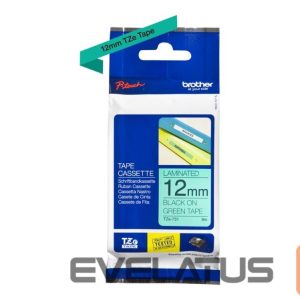 Eksploatacinės medžiagos spausdintuvams Brother  | TZe-731 Laminated Tape | Black on Green | TZe | 8 m | 1.2 cm 