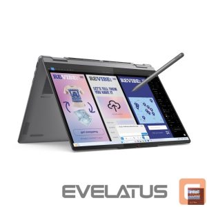 Nešiojamas kompiuteris Lenovo  Yoga 7 2-in-1 14ILL10 | Luna Grey | 14 " | OLED | Touchscreen | WUXGA | 1920 x 1200 pixels | Intel Core Ultra 7 | 256V | 16 GB | Soldered LPDDR5x | Solid-state drive capacity 512 GB | Intel Arc Graphics 140V | Windows 11 Home | 802.11be | Bluetooth version 5.4 | Keyboard language English | Keyboard backlit | Warranty 24 month(s) | Battery warranty 12 month(s) 