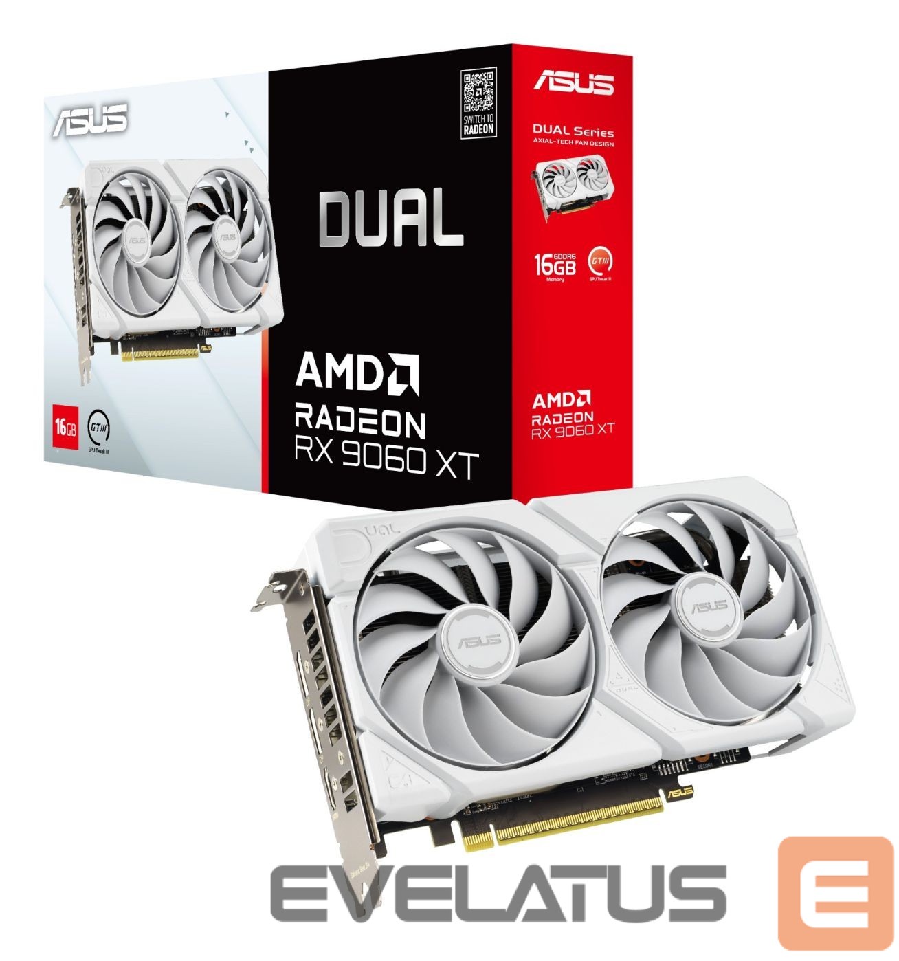 Vaizdo plokštės / Vaizdo plokštės Asus Dual Radeon RX 9060 XT 16GB GDDR6 | AMD | 16 GB | Radeon RX 9060 XT | GDDR6 | HDMI ports quantity 1 | PCI Express 5.0