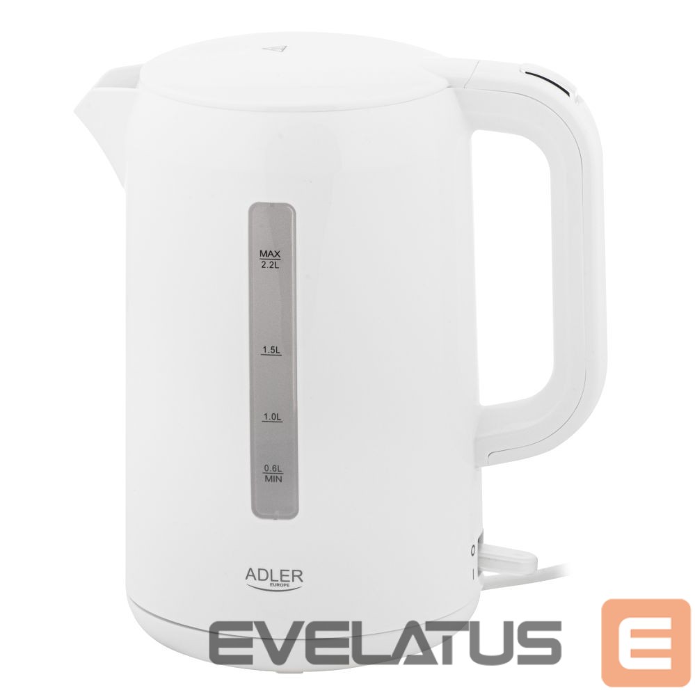 Virdulys Adler Kettle | AD 1386 | Electric | 1850 W | 2.2 L | Plastic | 360° rotational base | White