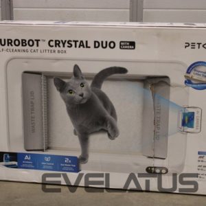 Gyvuliams PETKIT  SALE OUT.  Purobot Crystal Duo with Camera Self-Cleaning Cat Litter Box | White | DAMAGED PACKAGING 