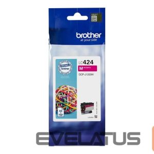 Eksploatacinės medžiagos spausdintuvams Brother  LC-424M | Ink Cartridge | Magenta 