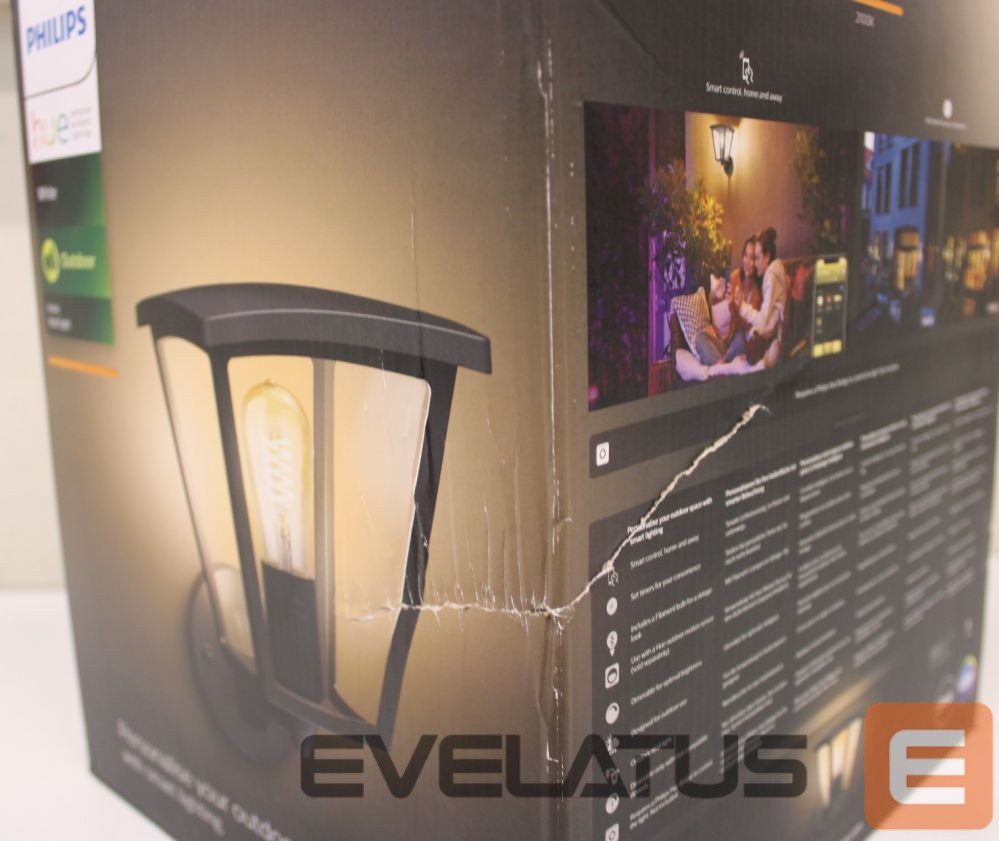 Stalinė lempa Philips Hue SALE OUT. Inara Outdoor wall light | E27 | 7 W | Warm white | DAMAGED PACKAGING