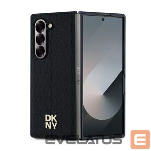 Nugarėlės dėklai DKNY - DKNY PU Leather Repeat Pattern Stack Logo MagSafe Case for Samsung Galaxy Z Fold 6 Black 