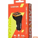 Automobiliniai įkrovikliai Canyon  Universal 3xUSB car adapter Input 12V-24V Output DC Black