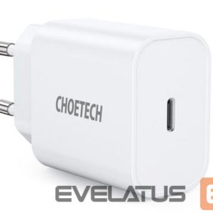 Adapteriai Choetech  USB wall charger Type C PD 20W White