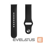 Dirželis Evelatus  20mm Silicone Loop Watch Straps (130mm M/L) Black