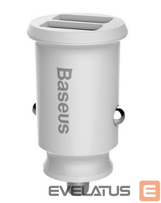 Automobiliniai įkrovikliai Baseus rain Car Charger mini car charger 2x USB 3.1A white (CCALL-ML02) White
