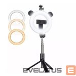 Selfie lazda CP  X4 LED 16cm Rechargeable Selfie Lamp with BT Remote & Handle + Floor Stand 20-90cm + Phone Holder 