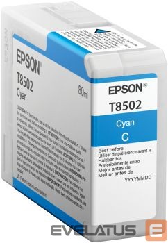Eksploatacinės medžiagos spausdintuvams EPSON T8502 Ink Cartridge, Cyan