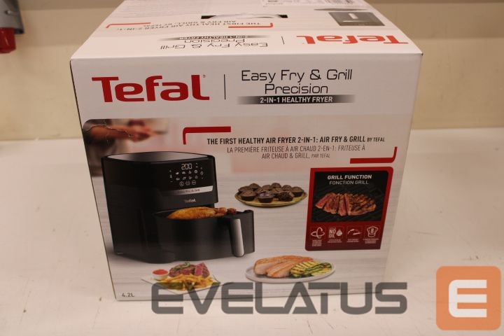 Stalo grotelės TEFAL SALE OUT. Fryer Easy Fry and Grill EY505815 Power 1400 W Capacity 4.5 L Black DAMAGED PACKAGING