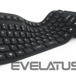 Kompiuterio klaviatūra Gembird  KEYBOARD FLEXIBLE USB ENG/BLACK KB-109F-B 