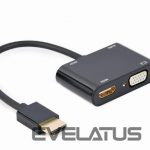 Moduliai ir siųstuvai Gembird  I/O ADAPTER HDMI TO HDMI/VGA/A-HDMIM-HDMIFVGAF-01 