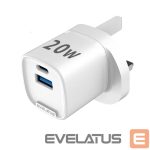 Adapteriai Evelatus  Evelatus QuickVolt Adapter20W UK/HK White