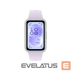 Fitneso apyrankė Huawei  Band 11 Silver Durable Polymer Case with Purple Fluoroelastomer Strap