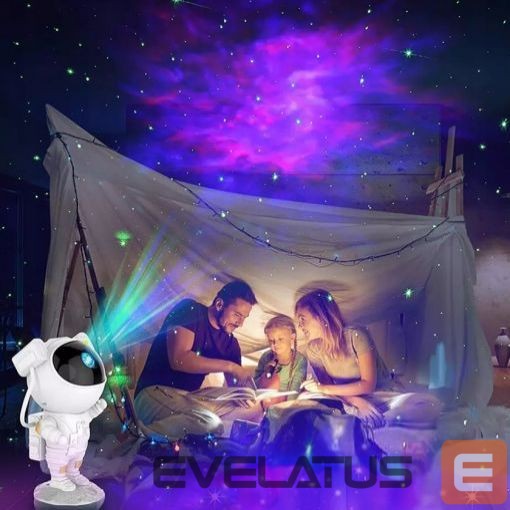 Stalinė lempa iLike LED projection star light astronaut SM4 White